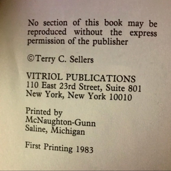 The Correct Sadist - Out of Print - Perfect Copy - Picture 4 of 4